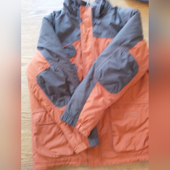 LL Bean Orange Kids ski jacket 14-16, thinsulate, waterproof - Picture 13 of 15